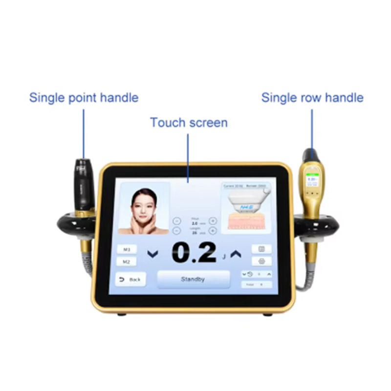 Portable 2 IN 1 Ultrasound Skin Tightening Hifu Machine Hifu Face Lift Machine Anti-aging Skin Rejuvenation Wrinkle Remover Body Slimming HIFU Device