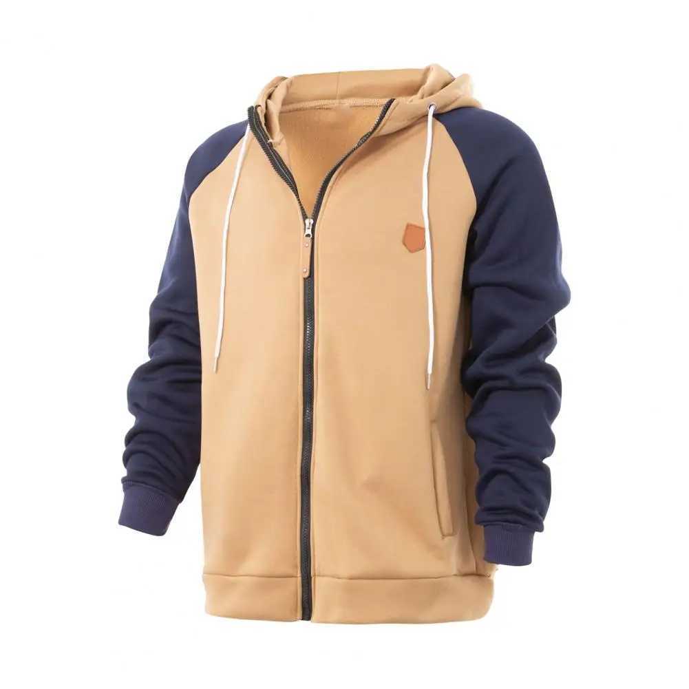 High Quality Mens street clothing hooded sweatshirt with mens color lock Drstring hooded sweatshirt with zipper closure pocket suitable for casual wea