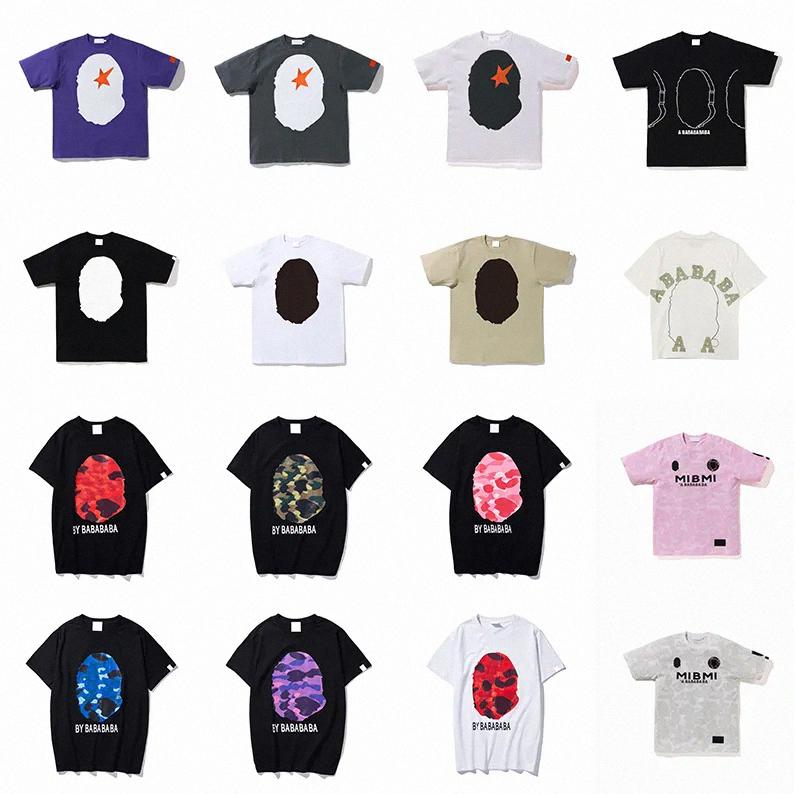 2025 mens women Shark designer t shirt hip hop clothes summer shirts women t shirts Fashion paint couple short sleeves tee loose