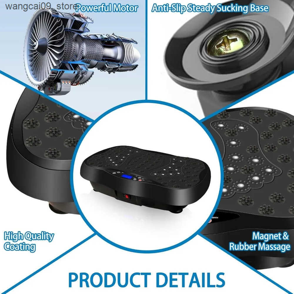 Electric massagers Vibration Plate Exercise Machine with Remote ControlVibration PlatformWhole Body Workout MachineFitness MachineFoots Massage J24111