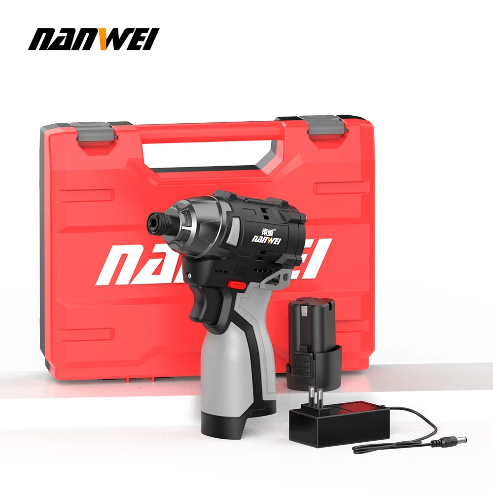 NANWEI brushless lithiumion impact screwdriver home electric drill rechargeable 240402