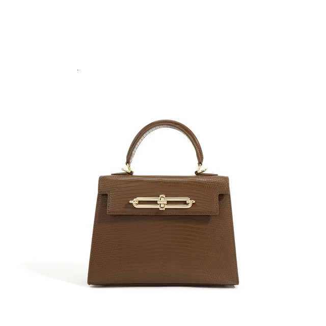 New Cowhide Women's Mini Handbag Versatile Genuine Leather Shoulder Lizard Pattern Commuting Crossbody Bags Genuine Leather BagVoyage