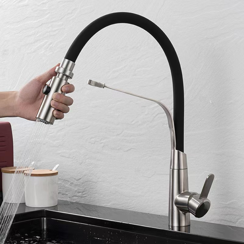 Silicone universal kitchen faucet Kitchen sink sink 304 stainless steel faucet