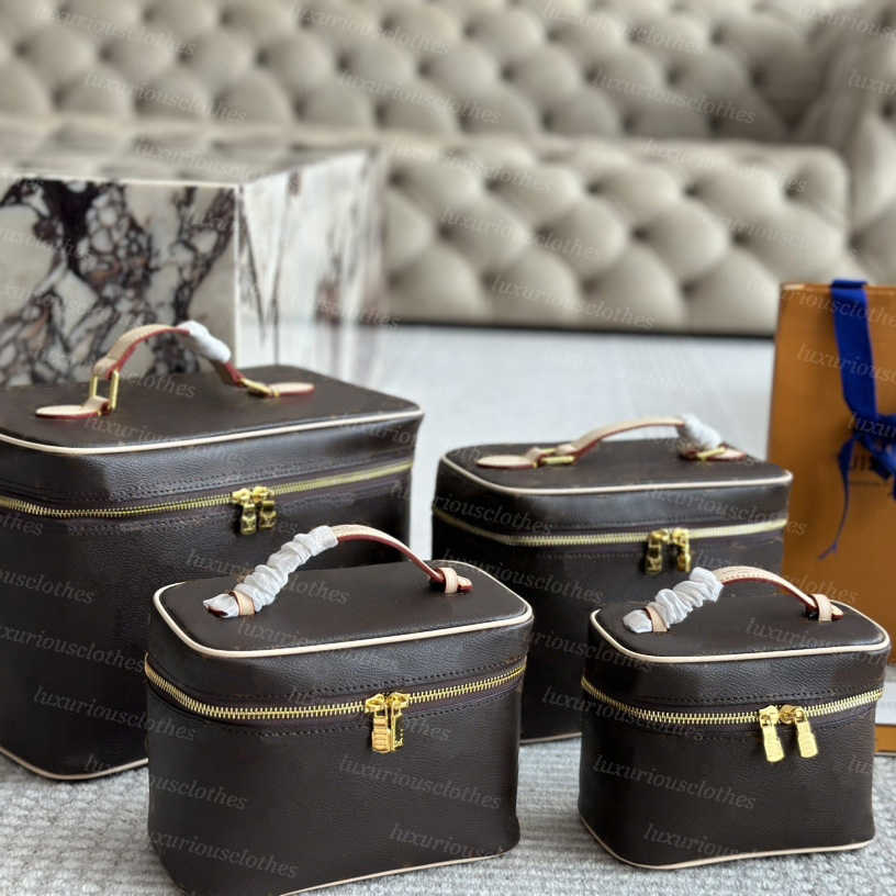 vanity Cosmetic Bag Box Makeup Bag Shoulder Crossbody Bag Handabgs Women large capacity Double zipper men travelling toilet bag Wash Bas Beauty Case Removable Strap