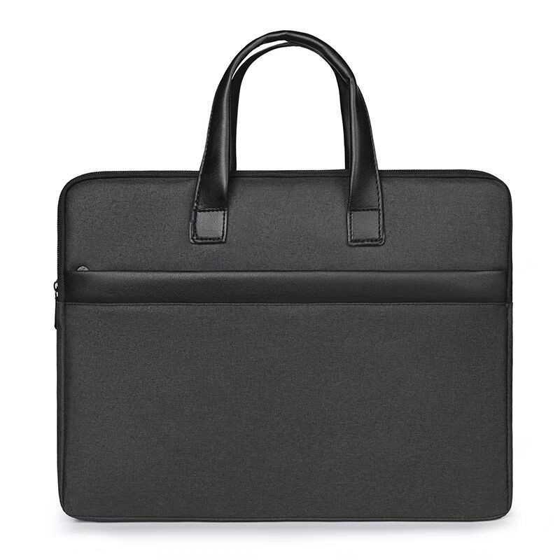 New business travel briefcase for men, lightweight and large capacity portable laptop bag, simple commuting file bag