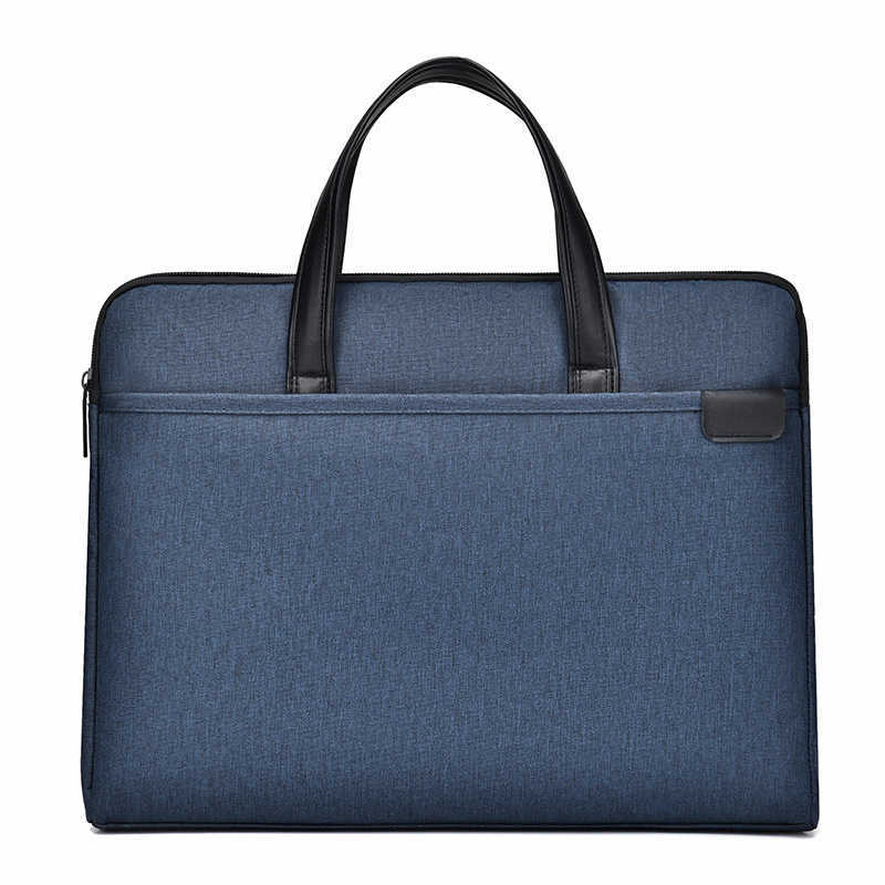 New portable file bag, simple business commuting briefcase, lightweight and printable laptop bag