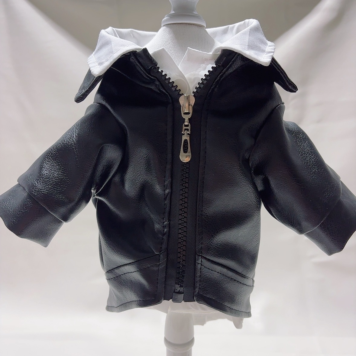 Designer Leather Winter Dog Coat for Small Medium Dogs Windproof Waterproof Puppy Jacket Cool Pets French Bulldog Yorkie Clothes S 4a7