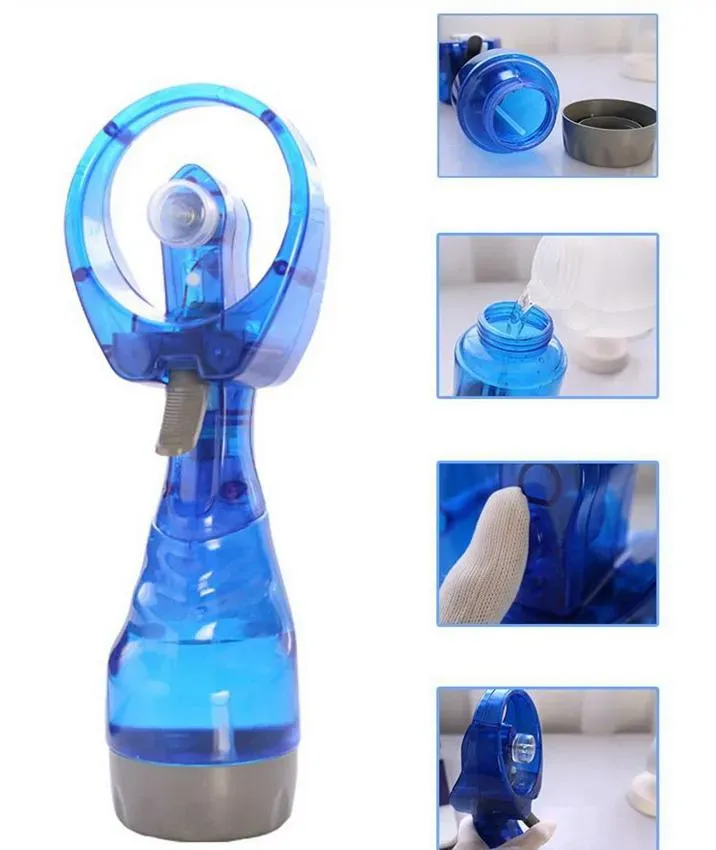 Portable with Water Bottle Mini for Office Handheld Spray Fan Party Favor CPA5715 418