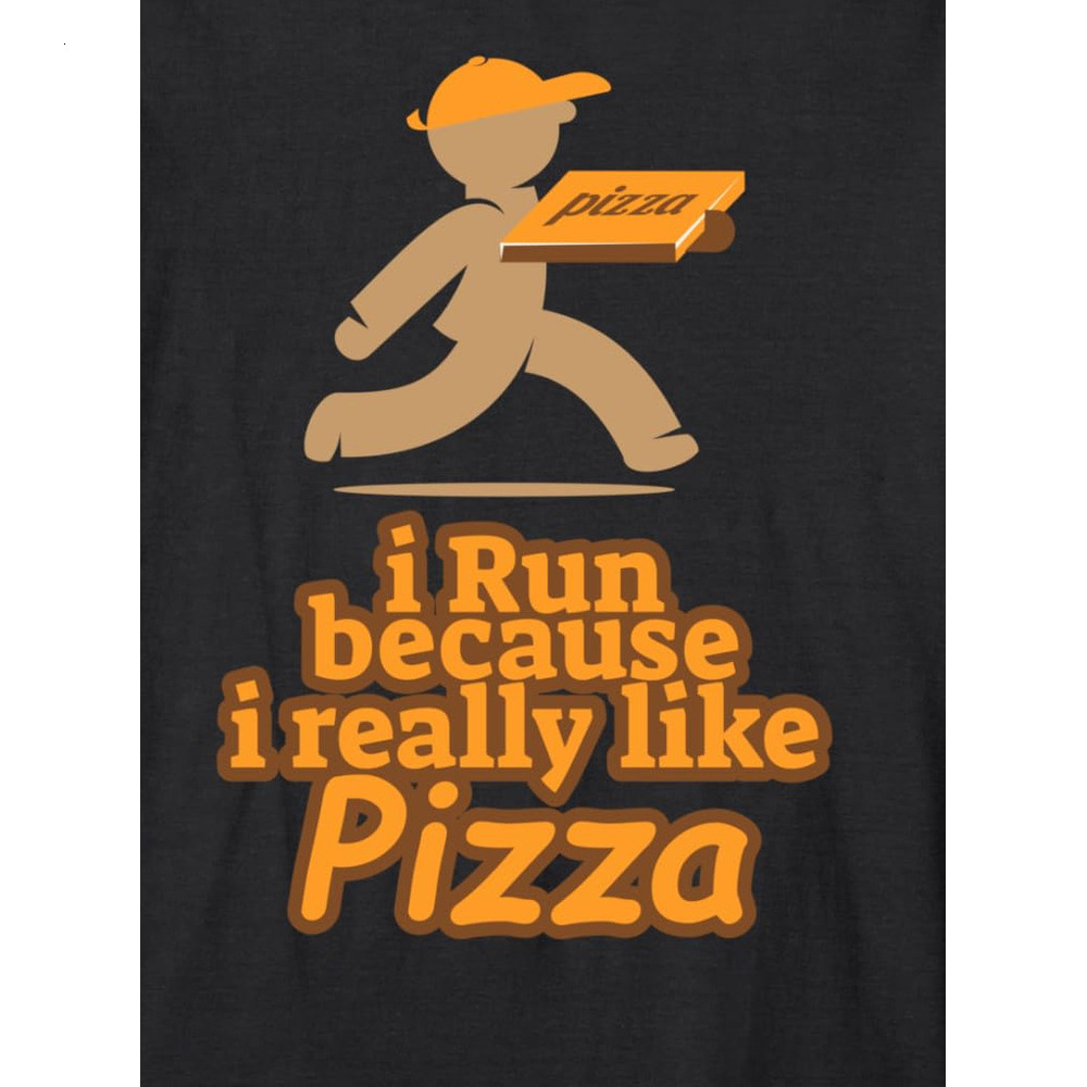 Long Sleeve Shirts for Men sweatshirt I Run Because I Like Pizza Funny Race Runner Gift Long Sleeve Tee Streetwear Casual tops clothes