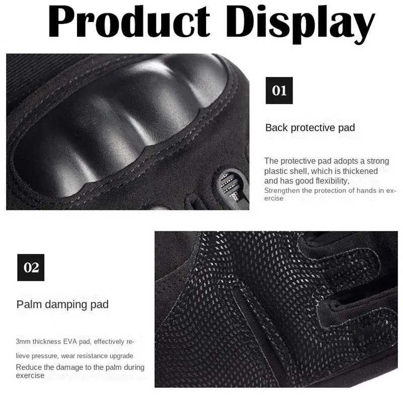Outdoor Sports Motorcyc Army Fan Gloves Outdoor Tactical Gloves Cycling Gloves Sport Training Non-slip Fitn GloveXJ241118