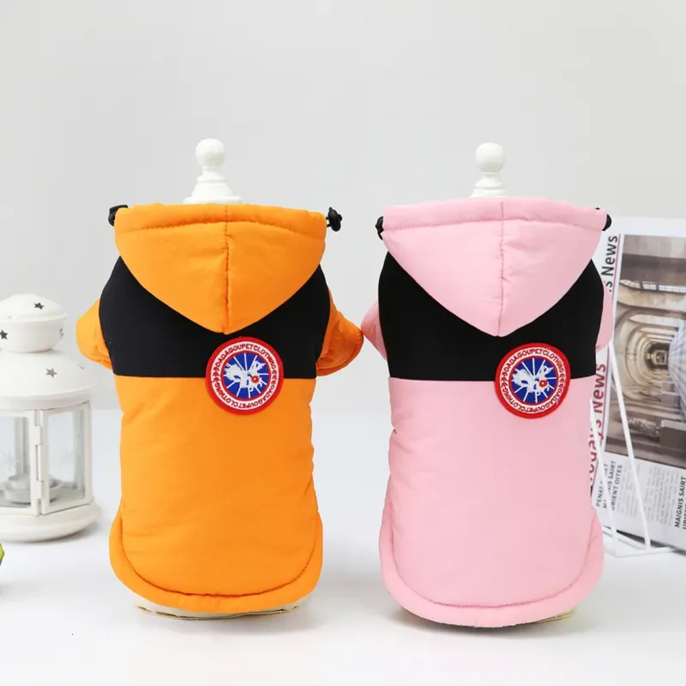 ANNIMOS 2023 Dog Apparel Pet Winter Warm Coat Puppy Clothes Two Legs Cotton Clothing Vest Jacket for Small Medium Dogs 96b