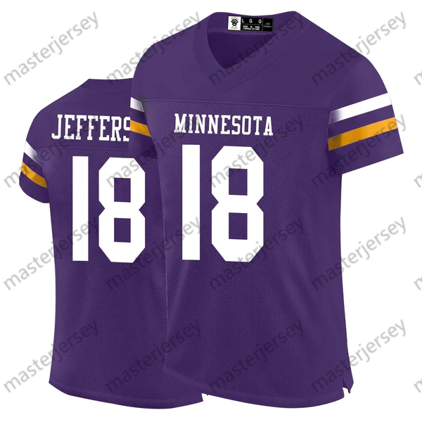 18 Jefferson Cities Football Jerseys Smith Gilmore Addison Darnold Turner Reichard Jefferson Thielen Evans Custom Jersey