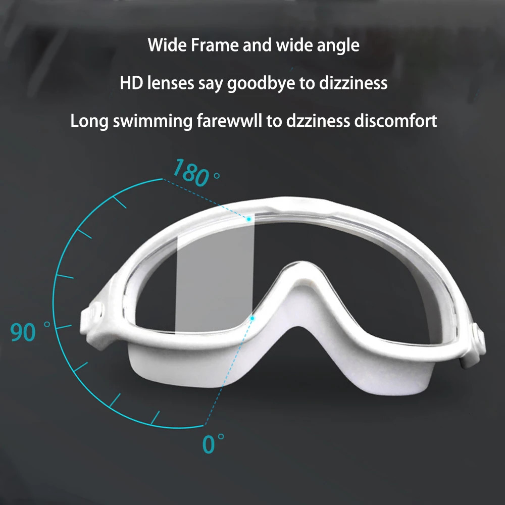 Clear Swimming Myopia Glasses Mask Anti Fog Opitical Transparant Google 240415