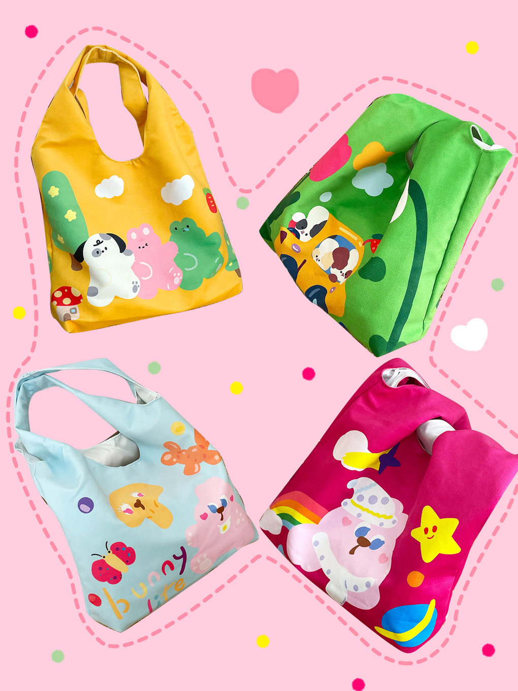 Customized Cute Printed Spring Bloom Orla Kiely Handbag Washable Canvas Shoulder Shopping Bag Po 240807