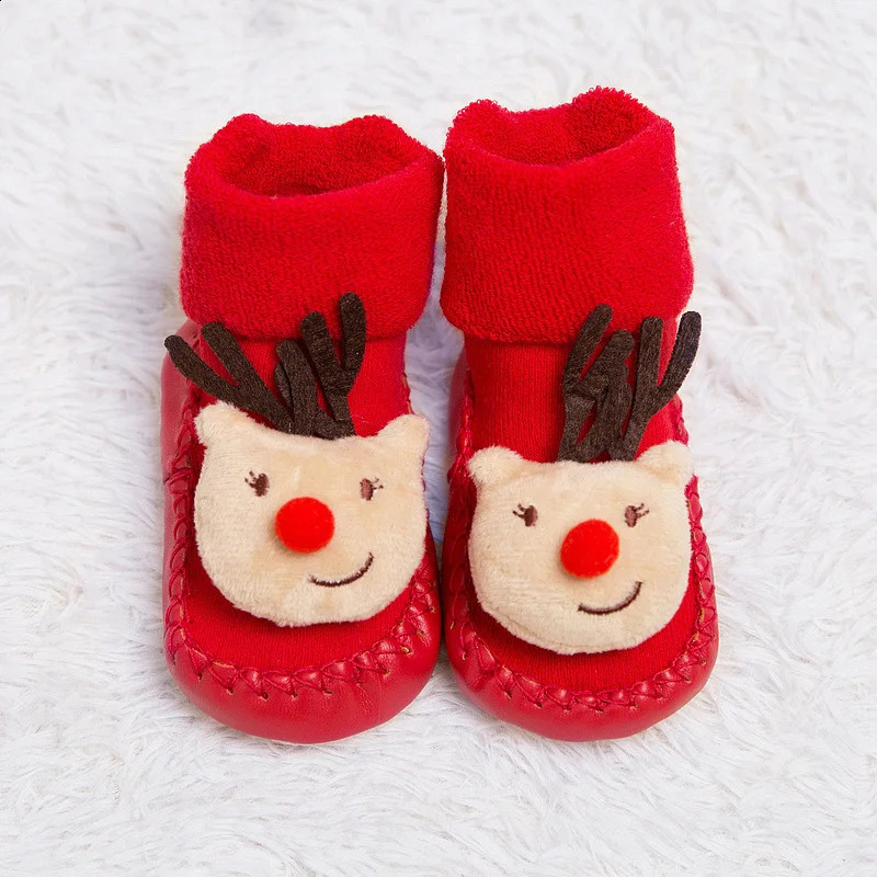 Merry Christmas Socks for Children Boys and Girls Knitted Warm Socks for Santa Claus Knitted Warm Socks for Autumn Year Decoration Socks 241118