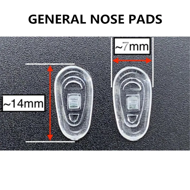 Wholesale 500pcs General Size Glasses Nose Pads Healthy Silicone Symmetrical PADS Eyeglasses Anti-Slip Comfortable Soft Eyewear Accessories Zero-Press