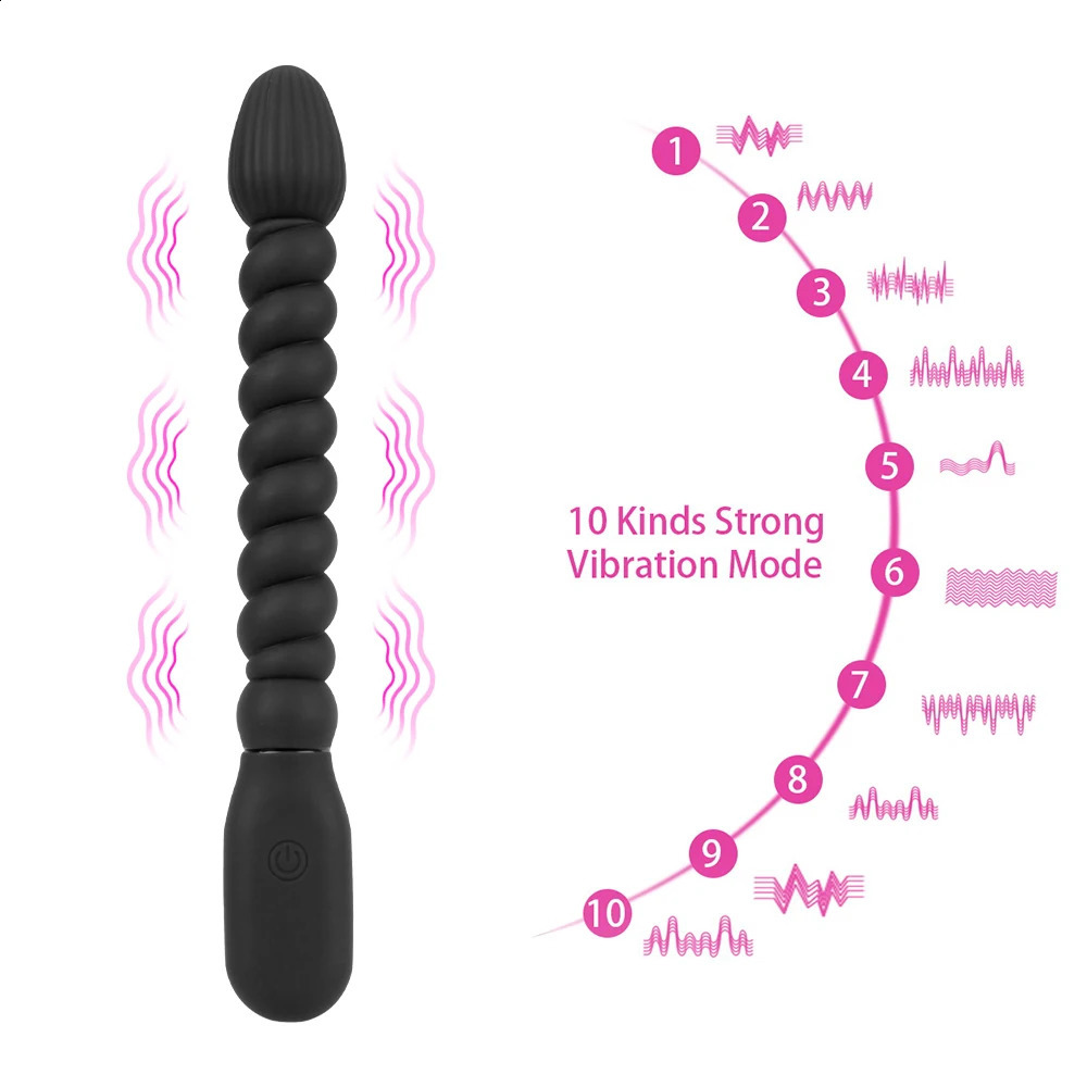 20cm Butt Plug Anal Beads Toys For Women Vibrators Vaginal Balls Men Prostate Massager Slim Dildos Female Masturbator Sex Games 241118