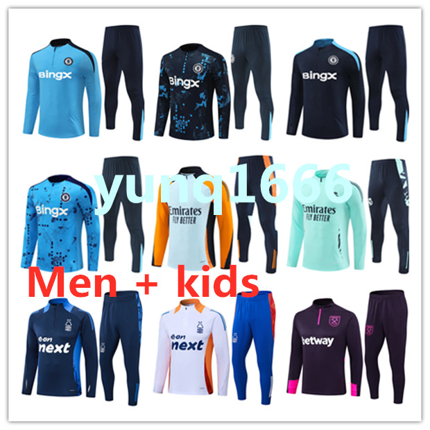 2025 cfc PALMER ENZO soccer tracksuit Men and kids 24 25 Nottingham FC Young boys football tracksuit Training suit jogging Survetement Foot chandal futbol