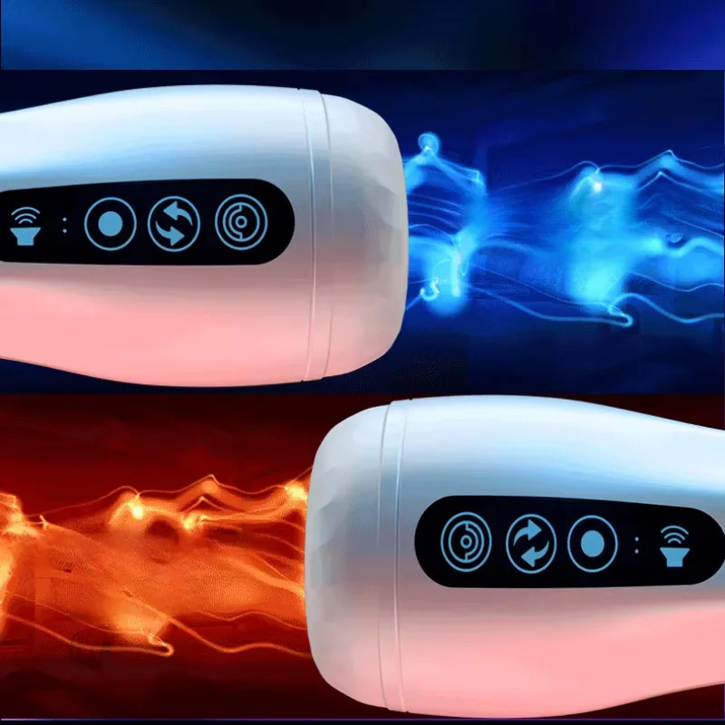 Automatic Male Masturbator Cup Silicone Vibrator Adult Endurance Exercise Vibration Blowjob Men Penis Trainer Sex Toys 241118