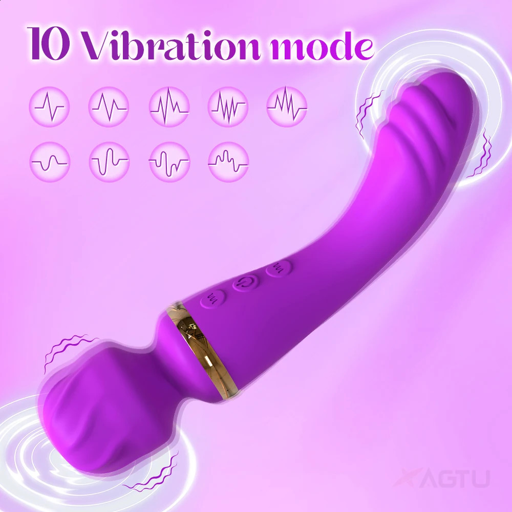 2 Motors Vibrator for Women Clitoris Stimulator G Spot Dildo AV Magic Wand USB Rechargeable Adult Goods Female Sex Toys 250410