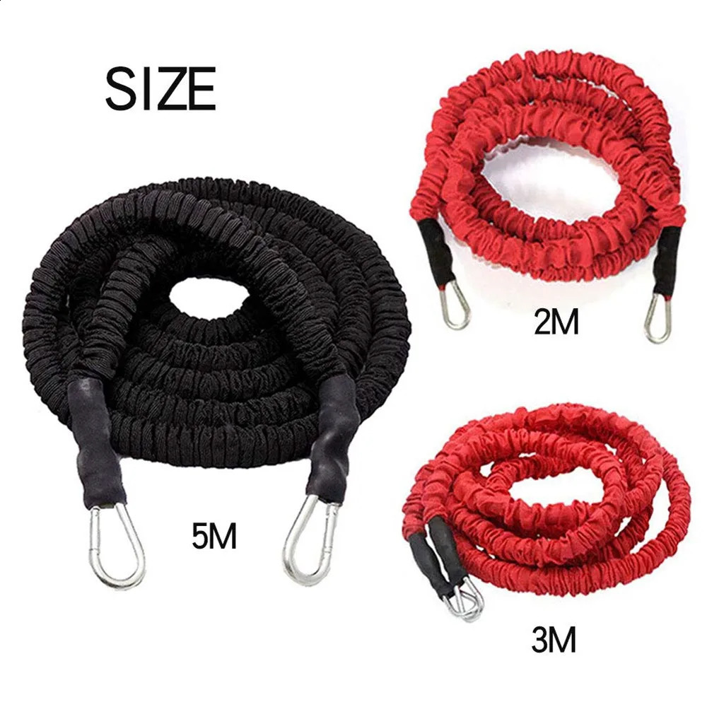 2-5m resistance band bungee jumping fitness speed coaching machine for agile running training sprint training latex gym rope exercise equipment 241118