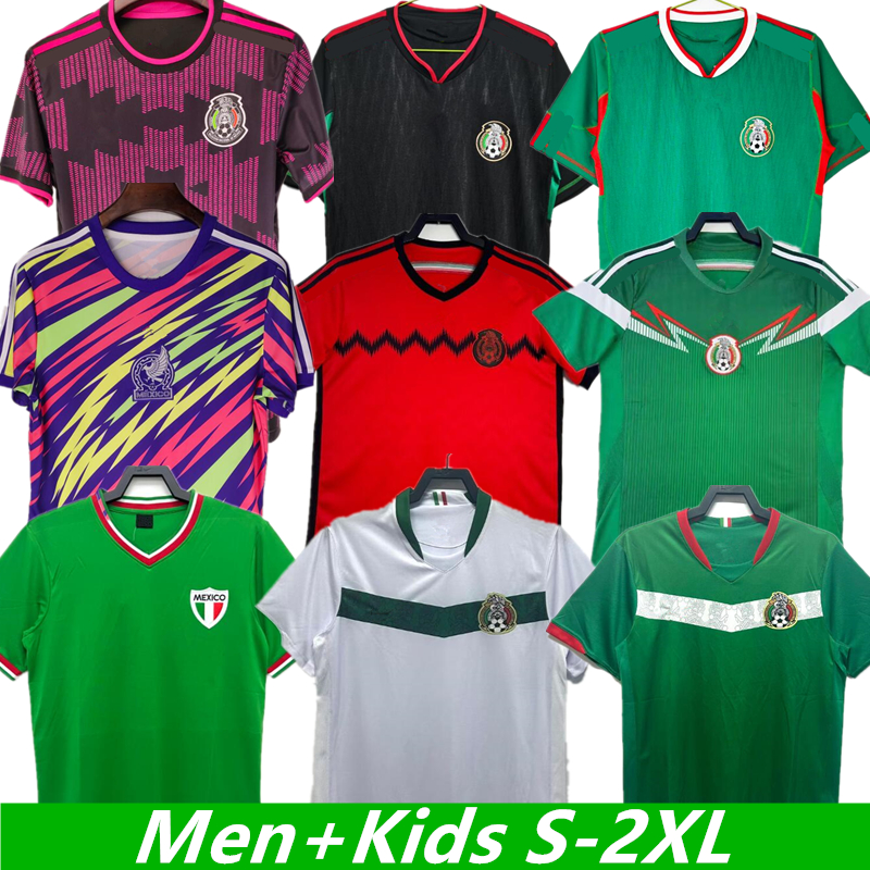 Mexico Retro Soccer Jerseys kit vintage football shirt T goalkeeper Uniform 94 95 96 97 98 06 10 11 12 Long sleeved Soccer shirt throwback S-2XL men 88 89