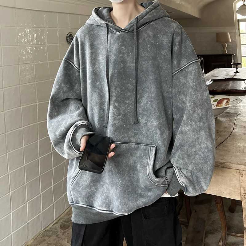 High Quality Mens Hoodie Plover Autumn Mens Sportswear Mens Solid Color Street Clothing Basic Hoodie M Harajuku Clothing T241118