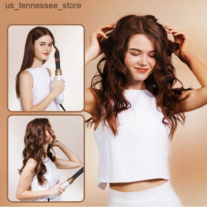 Hair Curlers Straighteners 5 in 1 Low Noise Hair Styler Professional Hair Curling Straightening Hair Drying Hot Air Brushes 1000W J241118