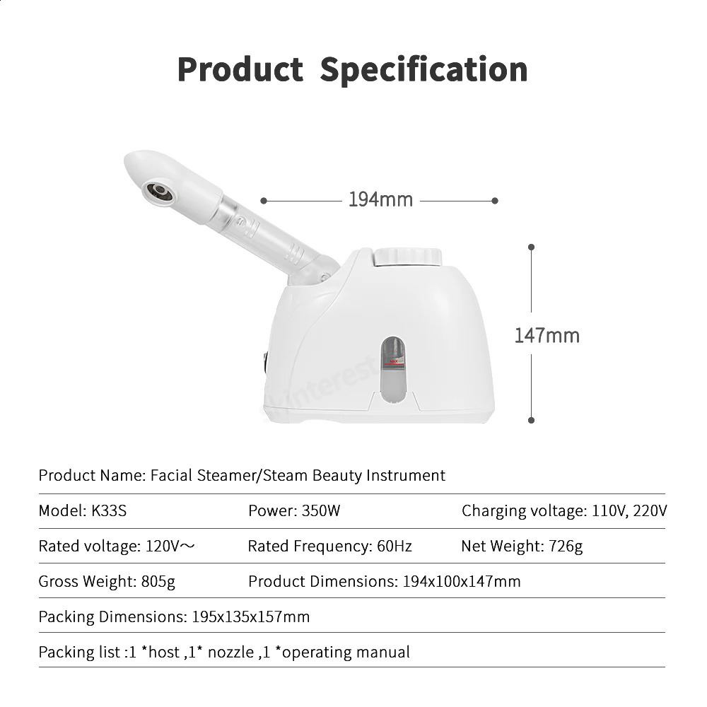 Face spray fog steam skin care beauty pores cleaning aromatic herbal steam humidifier SPA machine 241118