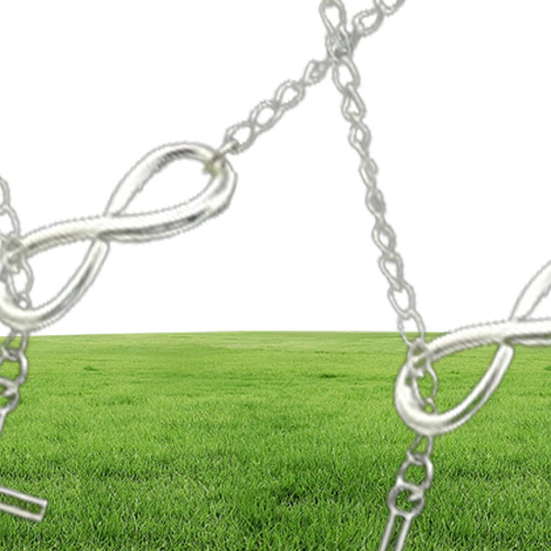WholeN606 Personality Infinity Lariat Pendant Necklaces Silver Plated European Collares Necklace Forever Faith Necklace