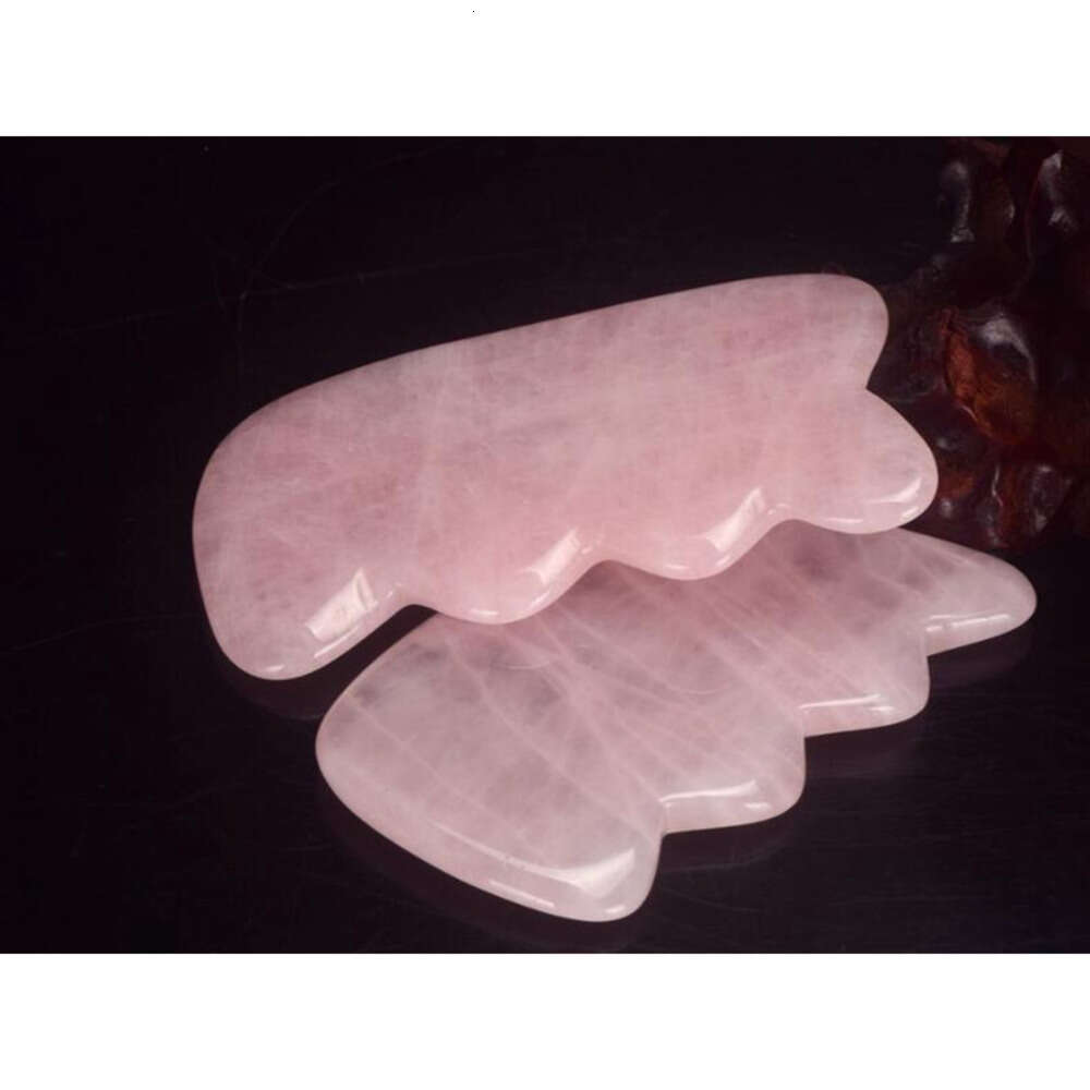 Rose Gua Sha Board Handmade Massager Quartz Scraping Massage For Face Neck SPA Acupuncture Therapy Scraper Board Fish Shape Masaje De Raspado De Cuarz