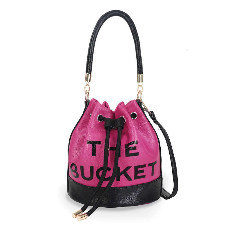 2024 Autumn New Double Color Bucket Single Shoulder Handheld Crossbody Bag, Fashion Women's Tote Bag
