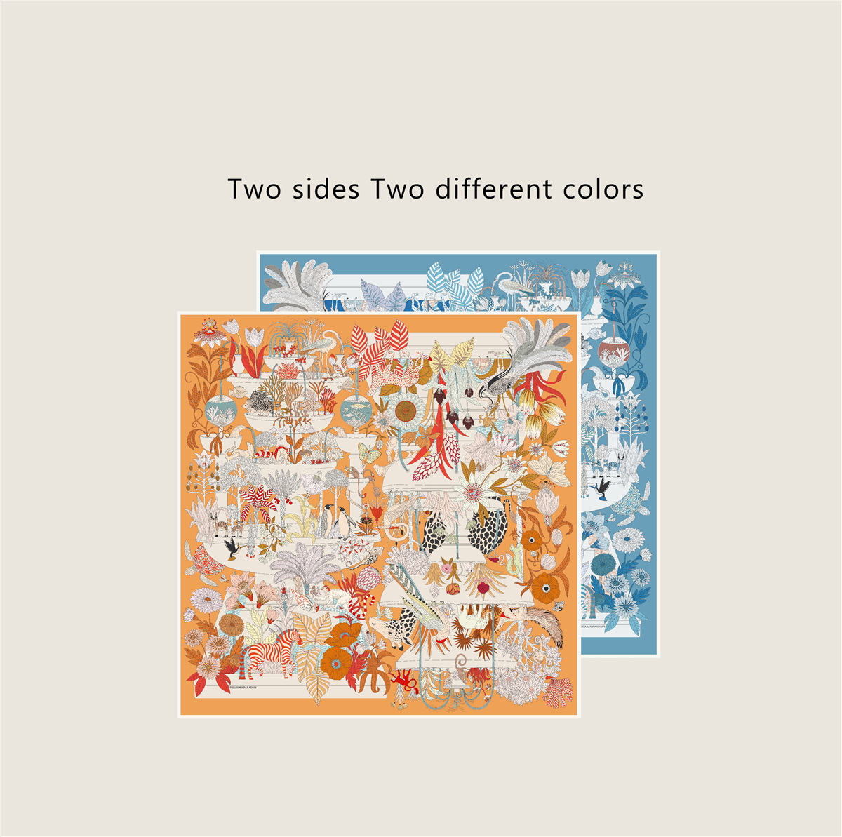 Two Sided Twill Scarf 90cm Women Rolled Edge 90 Silk Scarfs Shawls Square Lady Bandanas Handmade Hair Foulard Femme Bag Bandana Christmas gifts