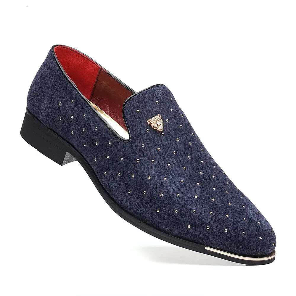 Men Leather Dress for Man Slip on Loafers Elegant Fashion Men's Flats Club Party Shoes Male atos Hombre 47f6