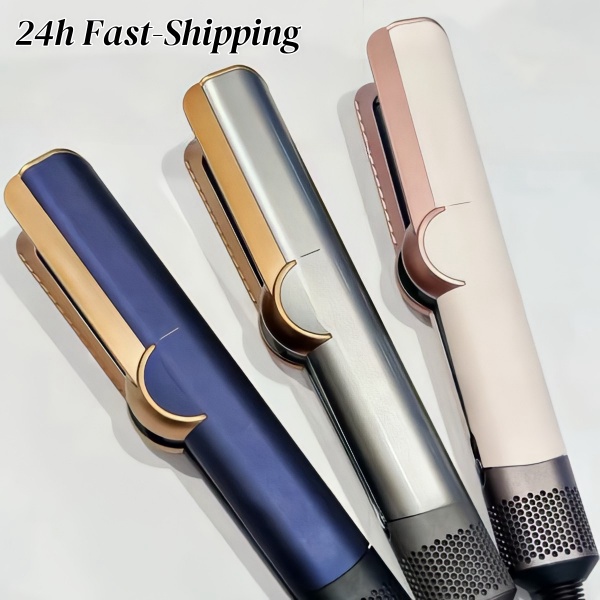 Hair dryer straightener ceramic dry and wet hair straightener hair salon styling design essential item for home and travel constant temperature care hair dryer