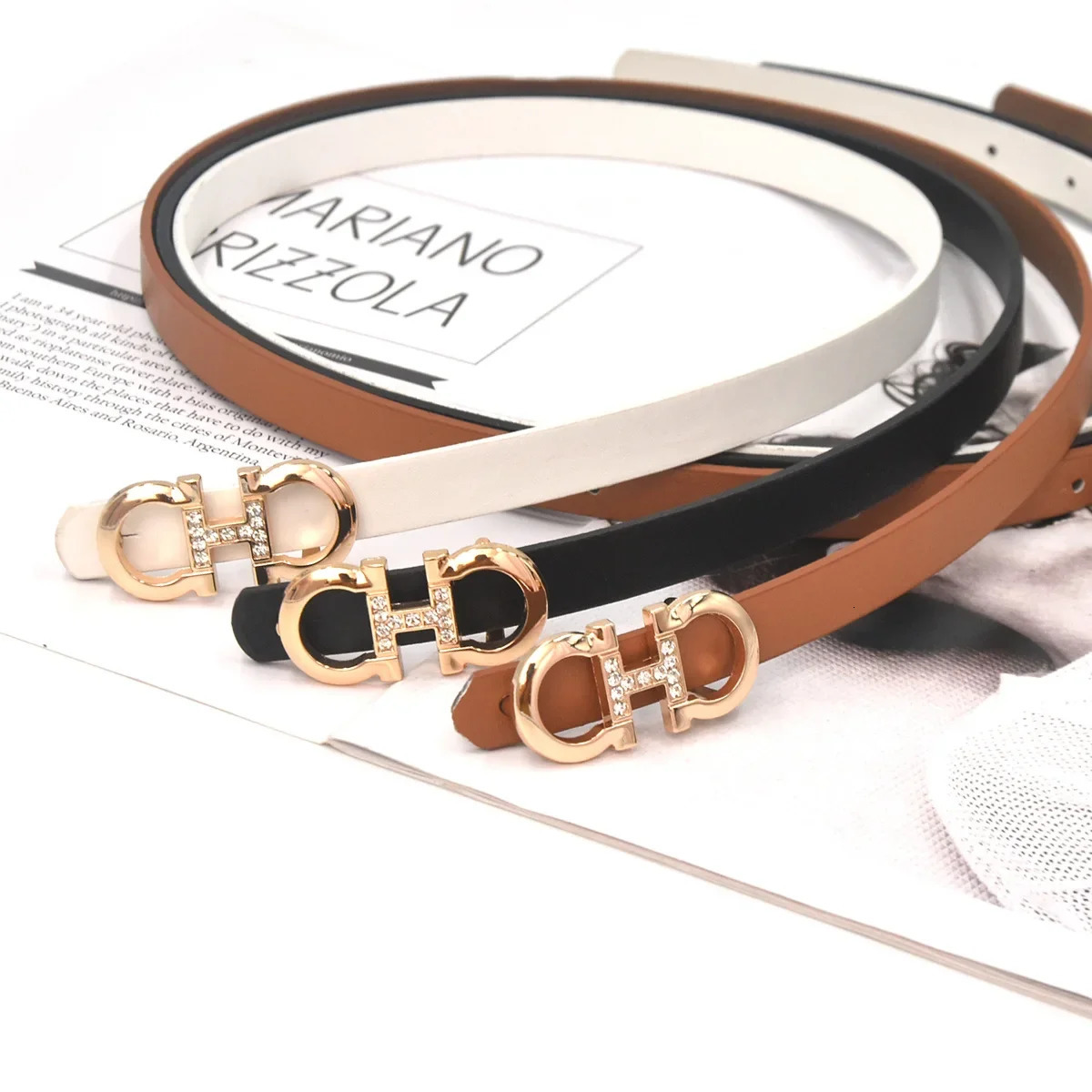 Women's Waist Strap Thin Belt for Lady Girls Pants Jeans Dress Belt Alloy Pin Buckle Waistbands Adjuestable 240410