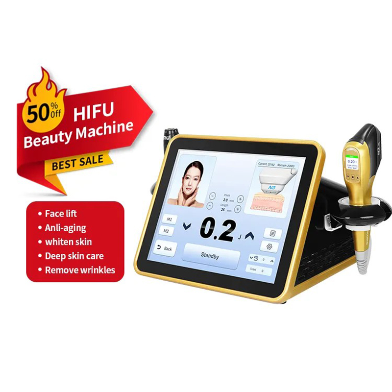 Portable 2 IN 1 Ultrasound Skin Tightening Hifu Machine Hifu Face Lift Machine Anti-aging Skin Rejuvenation Wrinkle Remover Body Slimming HIFU Device