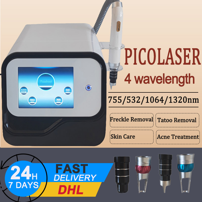 Fast Delivery Portable Picosecond Laser Tattoo Removal Machine Laser Device Black Doll Treatment