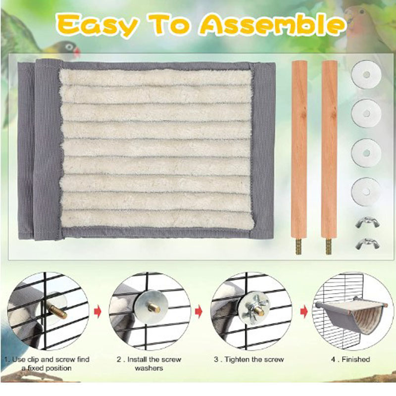 Parrot Pet Hamster Nest Warm Removable Hammock Windowsill Multi-color Hanging Cat Cradle Free shipping