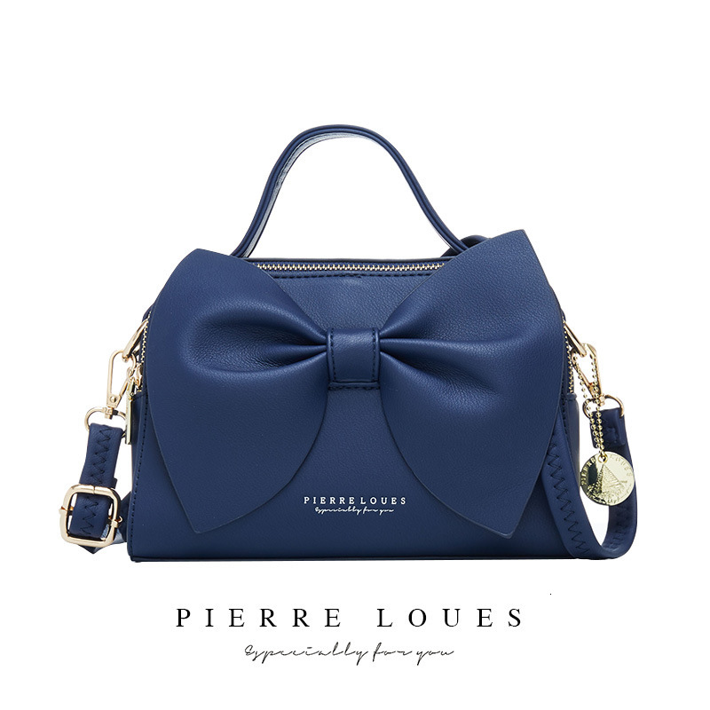 2024 New Korean Bow Shoulder Women's PIERRE LOUES Crossbody Bag