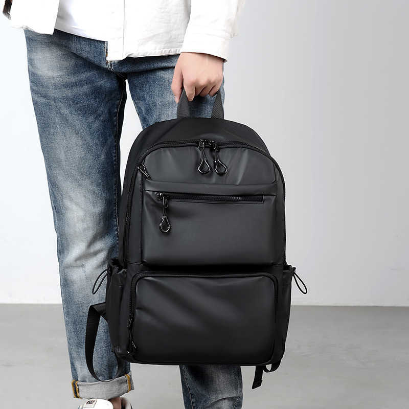 Men's Casual Backpack, Business Computer Bag, Korean Version, Fashion Trend, Student Travel Backpack 241129