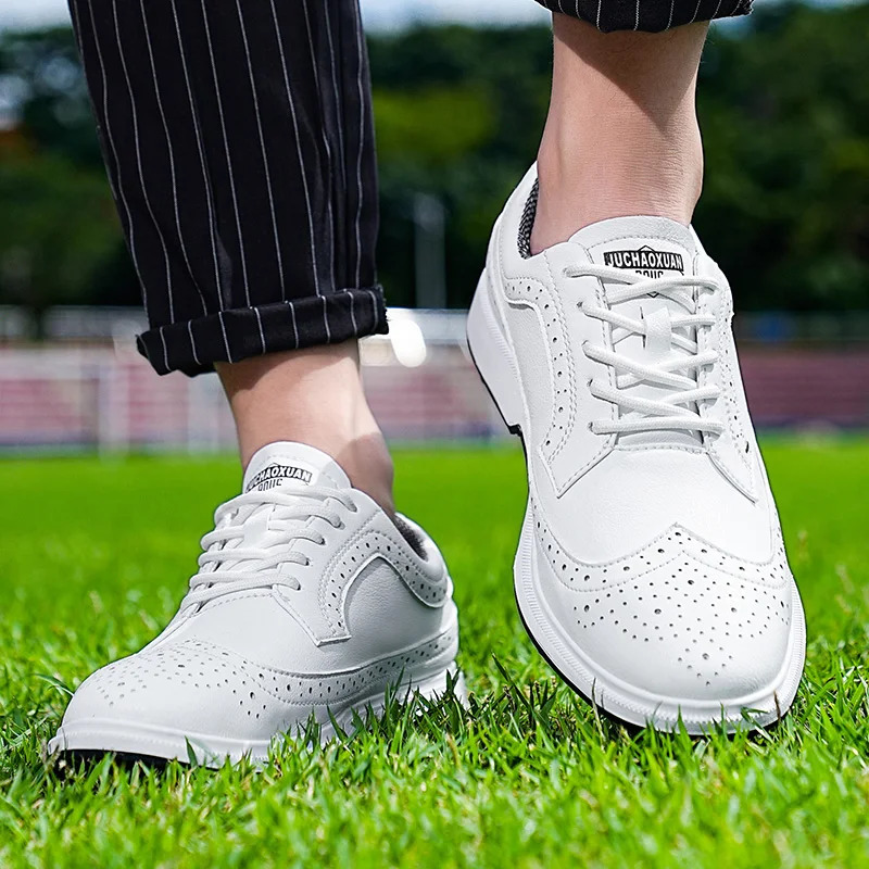 SpringSummerAutumn Four Seasons Golf Shoes for Men Waterproof and Breathable Fixed Pin BOA 241118