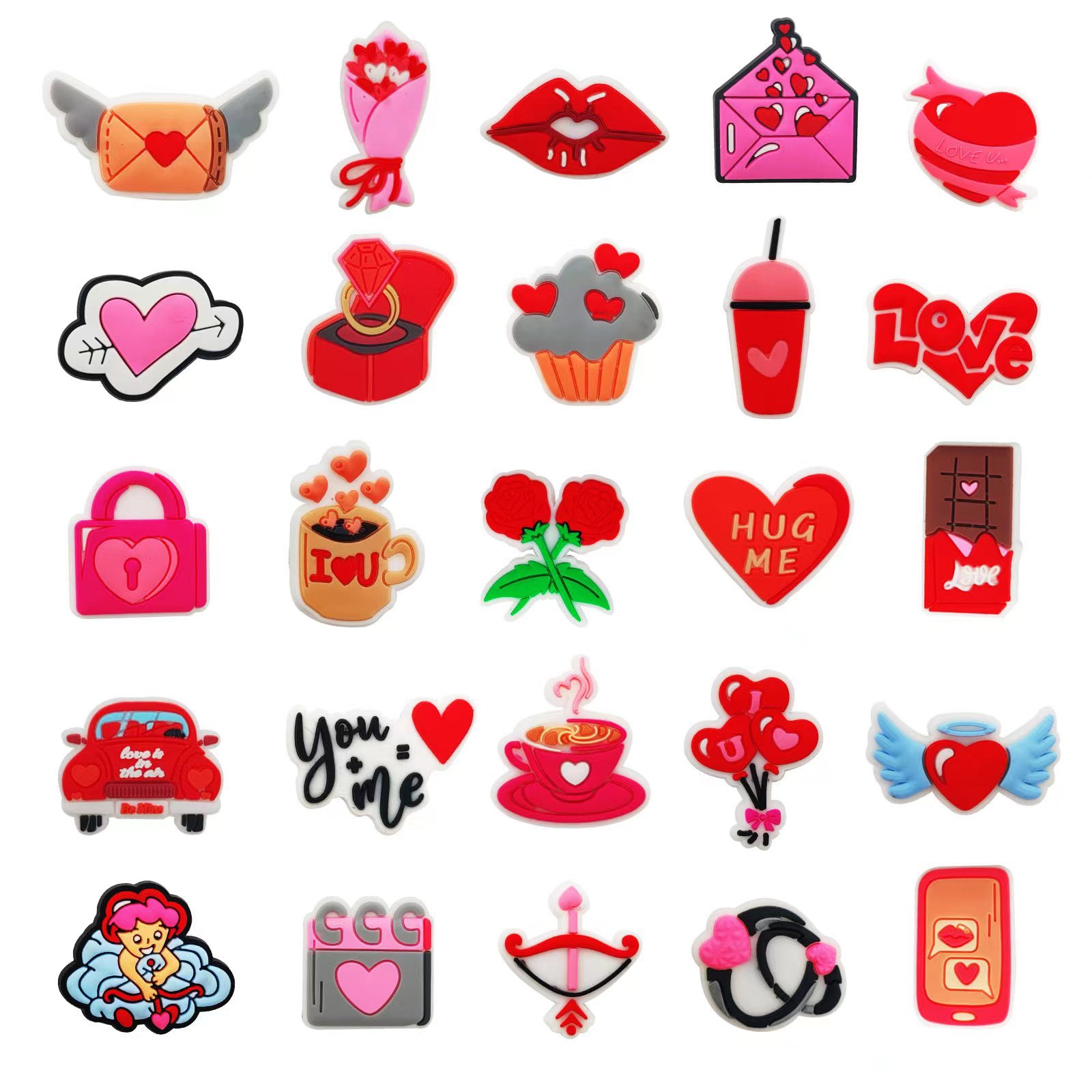 Shoe Parts Accessories Valentine's Day Shoe Parts Accessories Buckle Decor Cute Clog Charms For Sandle Decoration Charm Shoes Drop Delivery