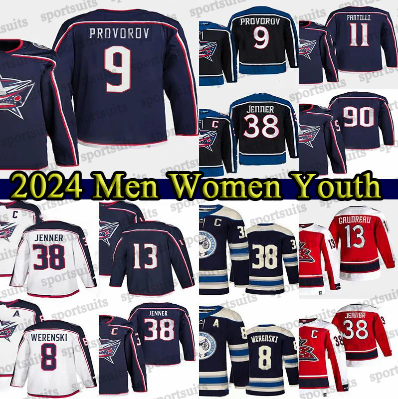 11 Adam Fantilli Johnny Gaudreau Jerseys Blue Jackets Patrik Laine Ivan Provorov Boone Jenner Jack Roslovic Kent Johnson Mathieu Olivier Gustav Nyquist