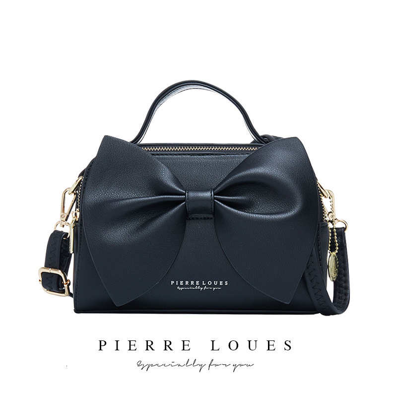 2024 New Korean Bow Shoulder Women's PIERRE LOUES Crossbody Bag