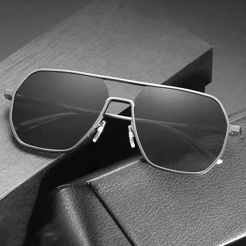 Polarized Square Sunglasses Steampunk Men Luxury Fashion Shades UV400 Women Classic Sun Glasses Vintage Driving Fishing Sports Photochromic Punk S57 I