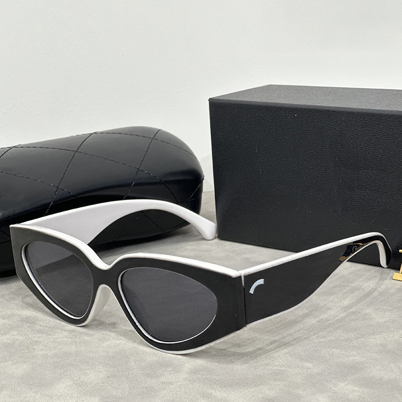 for women color blocking designer sunglasses Cat Eye men trend gift glasses Beach shading UV protection polarized with box good