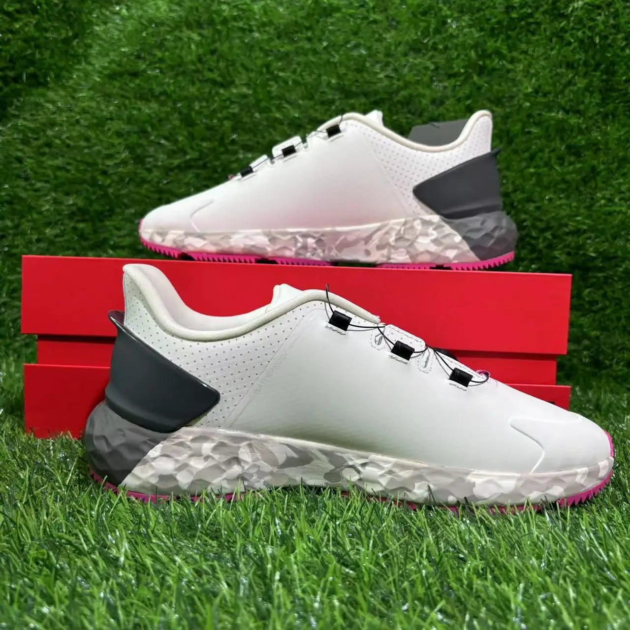 GDRIVE Golf Shoes Mens Trendy Offcourt hot Training Button Rotation Lightweight Waterproof Comfortable 241118