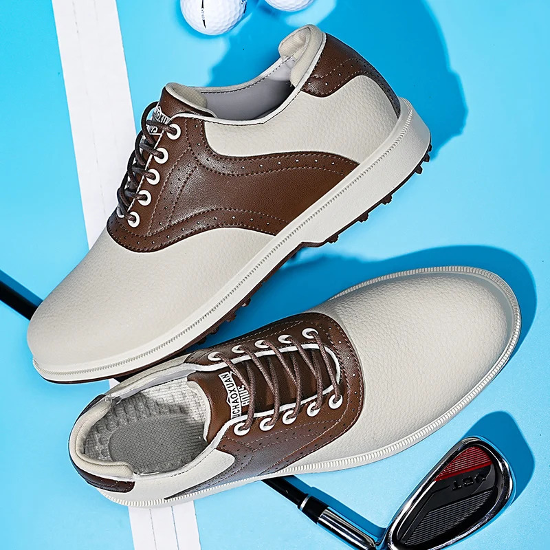 Men Waterproof Golf Shoes Professional Pointed NonSlip Sports Comfortable Outdoor Casual Walking 3947 241118