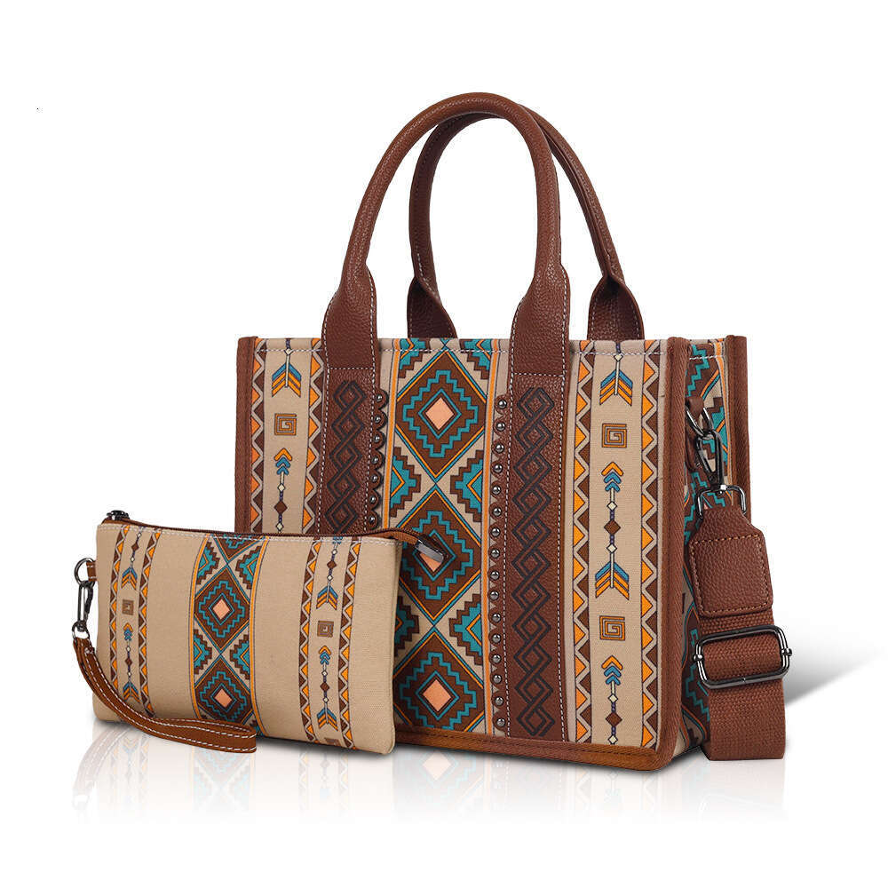 2024 hot selling Bohemian personalized diamond grid large capacity women's crossbody tote Lion Ridge bag